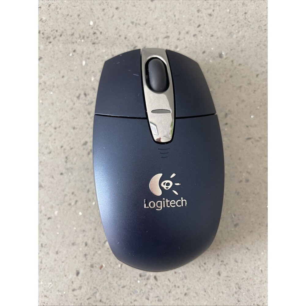 Logitech V200 M-RBK93B Blue Wireless Mouse & USB Dongle Receiver 2.4ghz tested - Picture 1 of 10